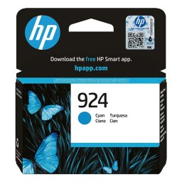 HP 924 (4K0U3NE) - eredeti patron, cyan (azúrkék)