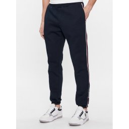 Tommy Hilfiger Melegítő alsó Global Stripe MW0MW33660 Sötétkék Regular Fit