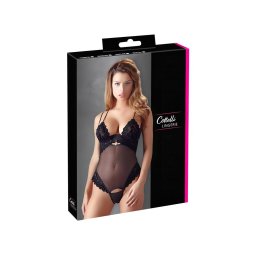 Cottelli - bársonyos, variálható body (fekete)