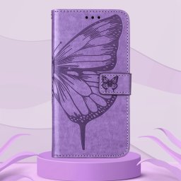 ART BUTTERFLY pénztárca tok Tecno Camon 18 Premier lila telefonhoz
