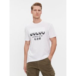 Guess Póló Ss Bsc Ges Split M4RI69 K9RM1 Fehér Regular Fit