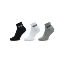 Vans 3 pár női bokazokni Half Crew Sock VN00073EIZH1 Fekete