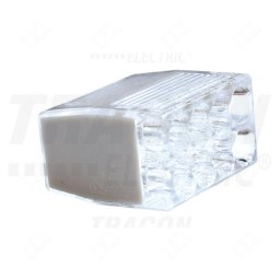 Vezetékösszekötő 8x2,5mm2, átlátszó 50db/cs RVO2,5-8