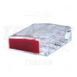 Vezetékösszekötő 4x2,5mm2, átlátszó 100db/cs RVO2,5-4