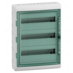 Schneider Kaedra Kiselosztó átlátszó ajtó fk. 3x18 modul szürke Q2 54KE