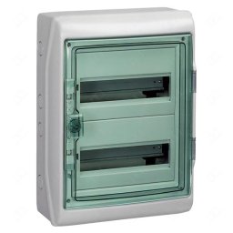 Schneider Kaedra Kiselosztó átlátszó ajtó fk. 2x12 modul szürke Q2 24KE