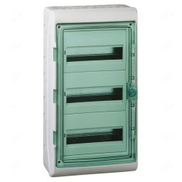 Schneider Kaedra Kiselosztó átlátszó ajtó fk. 3x12 modul szürke Q2 36KE