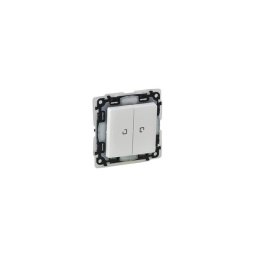 Legrand Valena Life kettős váltókapcsoló jelzőfénnyel, IP44 fehér 752159