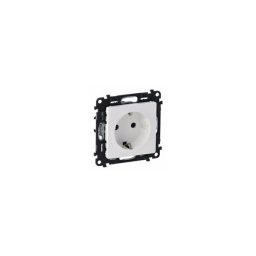 Legrand Valena Life 2P+F csatlakozóaljzat, rugós vezetékbekötéssel fehér 753121