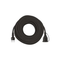 Hosszabbító 30 m, 1 aljzat, fekete, gumi-neoprén, 250 V, 1,5 mm2 P01830 8592920011072