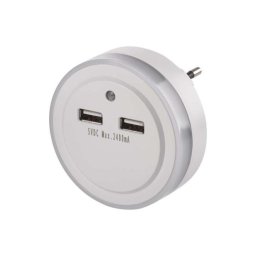 Emos Led éjjeli fény + 2x USB P3313 8592920080030