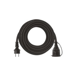 Hosszabbító 10 m, 1 aljzat, fekete, gumi-neoprén, 250 V, 1,5 mm2 P01810 8592920011058