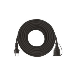 Hosszabbító 20 m, 1 aljzat, fekete, gumi-neoprén, 250 V, 1,5 mm2 P01820 8592920011065