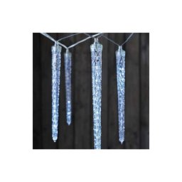 Led karácsonyi fényfüzér – 10x jégcsap, 3,6 m, kültéri és beltéri, hideg fehér DCPC01 8592920093856