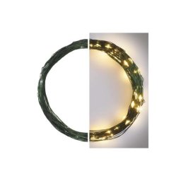Led karácsonyi nano fényfüzér, zöld, 7,5 m, kültéri és beltéri, meleg fehér, időzítő D3AW04 8592920095119