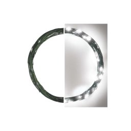 Led karácsonyi nano fényfüzér, zöld, 4 m, kültéri és beltéri, hideg fehér, időzítő D3AC03 8592920095232