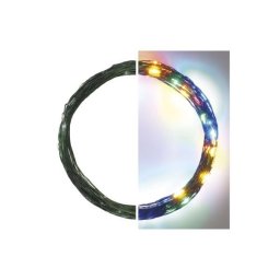 Led karácsonyi nano fényfüzér, zöld, 7,5 m, kültéri és beltéri, többszínű, időzítő D3AM02 8592920095300