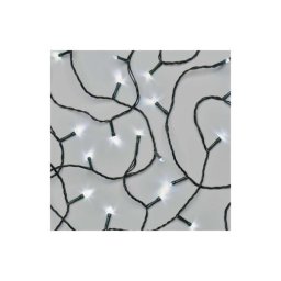 Led karácsonyi fényfüzér, 8 m, kültéri és beltéri, hideg fehér, időzítő D4AC02 8592920095645