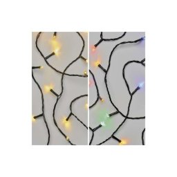 Led karácsonyi fényfüzér 2 az 1-ben, 10 m, kültéri és beltéri, meleg fehér/többszínű, prog D4AH01 8592920095829