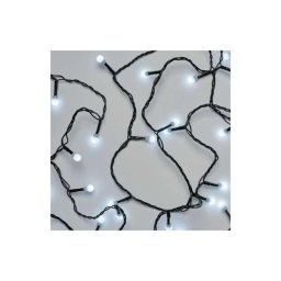 Led karácsonyi fényfüzér, cseresznye – golyók, 20 m, kültéri és beltéri, hideg fehér, időz D5AC03 8592920096062