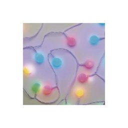 Led fényfüzér, cseresznye – golyók 2,5 cm, 4 m, kültéri és beltéri, többszínű, időzítő D5AM01 8592920096185