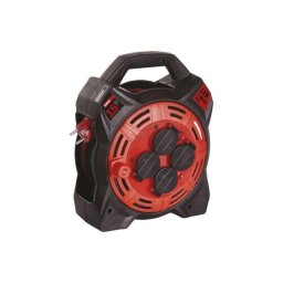 Kültéri kábeldob 15 m, 4 aljzat, gumi-neoprén, 230 V, 1,5 mm2 Led fényvisszaverővel P08215 8592920091821