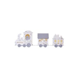 Led dekoráció, fa – vonat, 2x AA, 14 cm, beltéri, meleg fehér, időzítő DCWW22 8592920098721