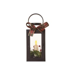 Led dekoráció – karácsonyi lámpa gyertyával, fekete, 20 cm, 3x AAA, beltéri, vintage DCLV14 8592920098851