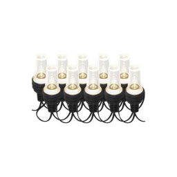 Led fényfüzér – 10x party égő átlátszó, 4,5 m, kültéri és beltéri, hideg fehér DCPC08 8592920110805