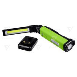 Tracon STLC10W Akkumulátoros Led kézi lámpa 10/5W, 6000K, 3,7V, 2000mAh, 600/200lm, 3 h, IP