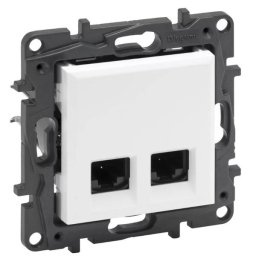 Legrand Niloé Step 2xRJ45 Cat.5E UTP aljzat, fehér