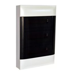 Legrand PractiboxS falon kívüli kiselosztó átlátszó ajtó 3x12M 36KE