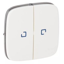 Legrand 755225 Valena Allure Kettős kapcsoló burkolat, fj, Fehér