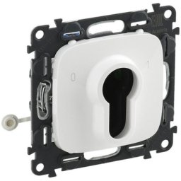 Legrand 755235 Valena Allure Kulcsos kapcsoló, 2 állású, burkolattal, Fehér