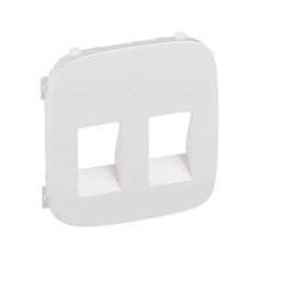 Legrand 755375 Valena Allure Kettős hangszóróaljzat burkolat, Fehér