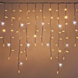 Xmas jégcsap 80LED 1,5m melegfehér, 298238