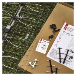 Kültéri antenna EM-030, 0–100 km, DVB-T2, DAB, LTE/4G szűrő J0666