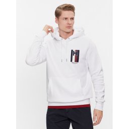Tommy Hilfiger Pulóver Emblem MW0MW33665 Fehér Regular Fit