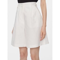 Weekend Max Mara Szövet rövidnadrág Ecuba 2415141022 Ekru Relaxed Fit