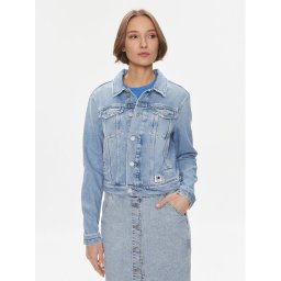 Tommy Jeans Farmer kabát Izzie DW0DW17214 Kék Slim Fit