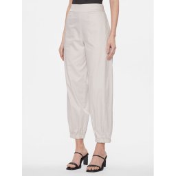 Max Mara Leisure Szövet nadrág Candela 2416131028 Szürke Jogger Fit