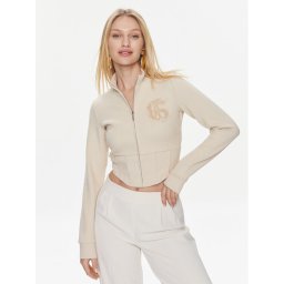 Guess Pulóver Ls Mariah Croset Top W4RQ22 KC360 Bézs Regular Fit