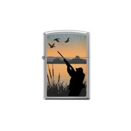 414558 Zippo öngyújtó, csiszolt króm színben - Vadász