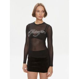 Juicy Couture Blúz Raheem JCBCT223806 Fekete Slim Fit