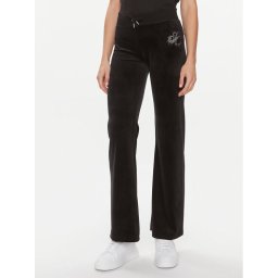 Juicy Couture Melegítő alsó Velour Scatter Diamante JCBBJ223802 Fekete Regular Fit