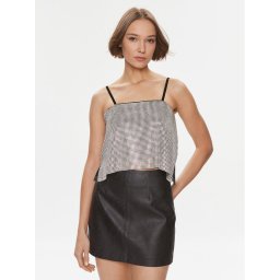 Juicy Couture Miniszoknya Chainmail JCMGS223261 Ezüst Slim Fit