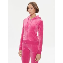 Juicy Couture Pulóver Robertson JCAP176 Rózsaszín Slim Fit
