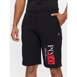 Polo Ralph Lauren Sport rövidnadrág 714932513002 Fekete Regular Fit