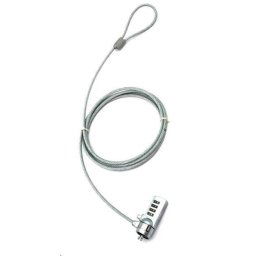 PREMIUMCORD Biztonsági zár NTB 1, 8m Kensington Lock-hez (4 számjegyű kód, acélkábel)