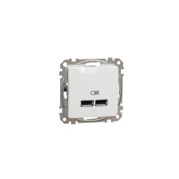 Schneider Új Sedna Dupla Usb Töltő, A+A, 2.1a, Fehér